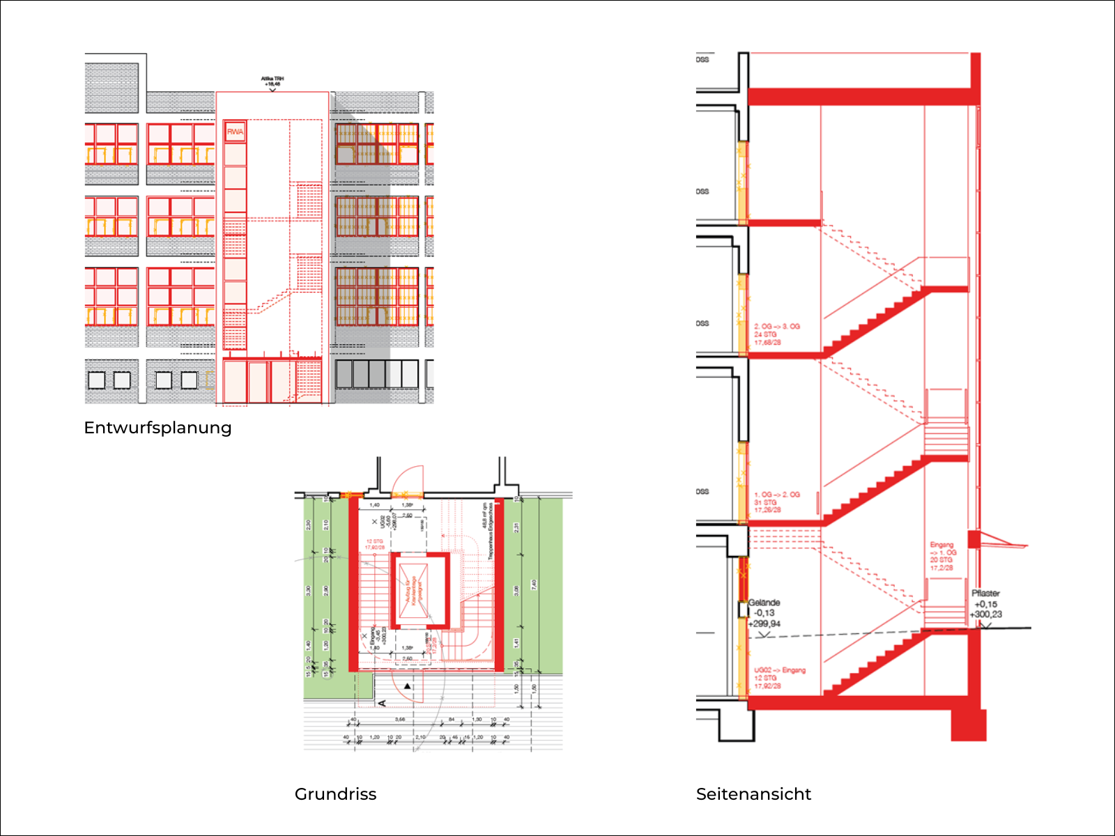 GZS Treppenhausanbau Planung